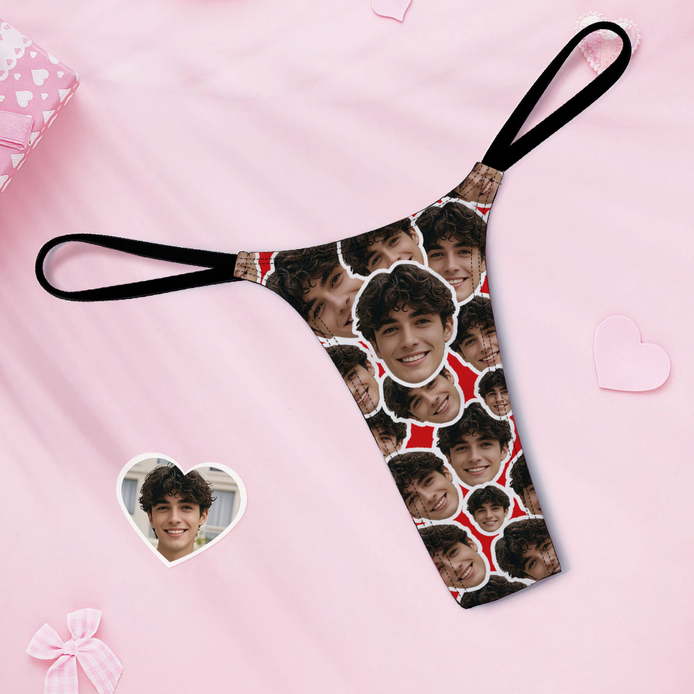 Custom Thongs Face Mash Photo Panties Funny Underwear Briefs Valentine Gifts Idea - MyPhotoSocks