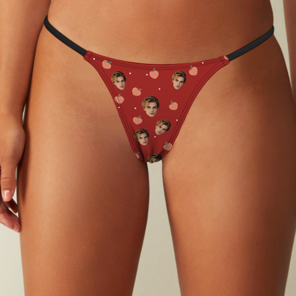 Custom Thongs Face Name Photo Panties Funny Underwear Briefs Spank me Like  You Mean it Thong Christmas Gift - MyPhotoSocks