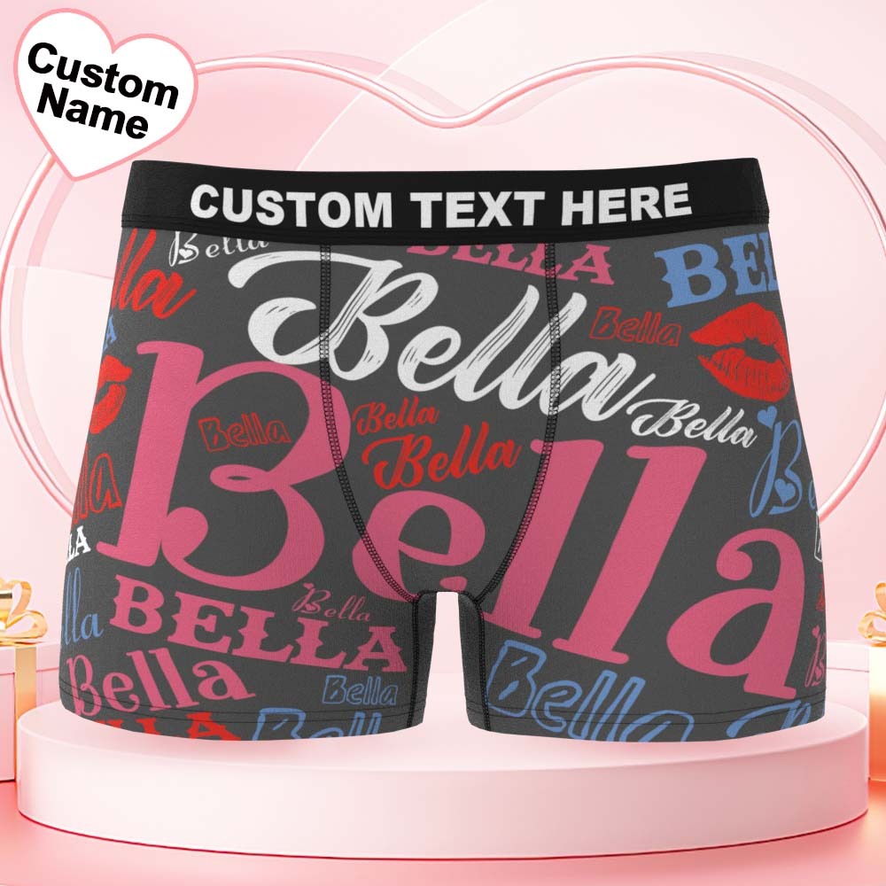 Personalized Men's Underwear Custom Name Men's Boxer Briefs - MyPhotoSocks