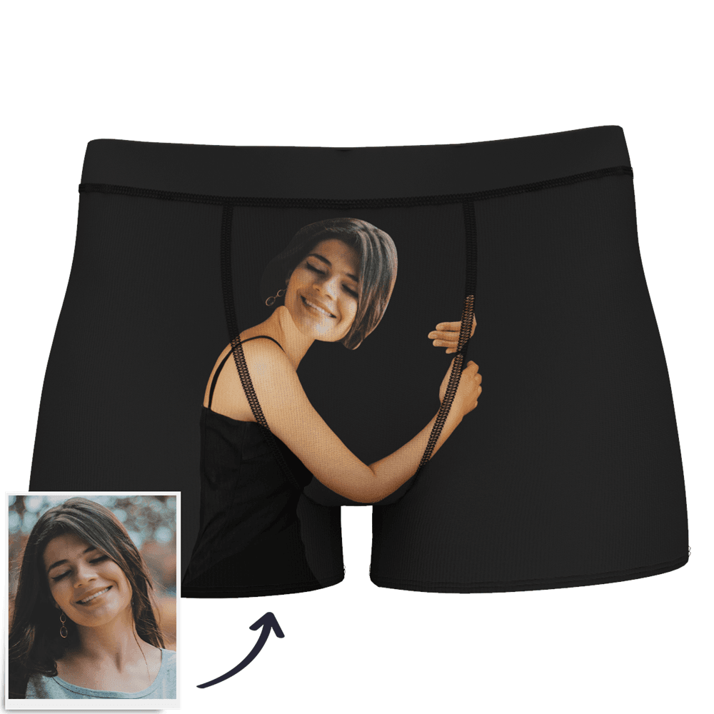 Custom Photo Man Boxer Shorts On Body Tan-Skin - MyPhotoSocks