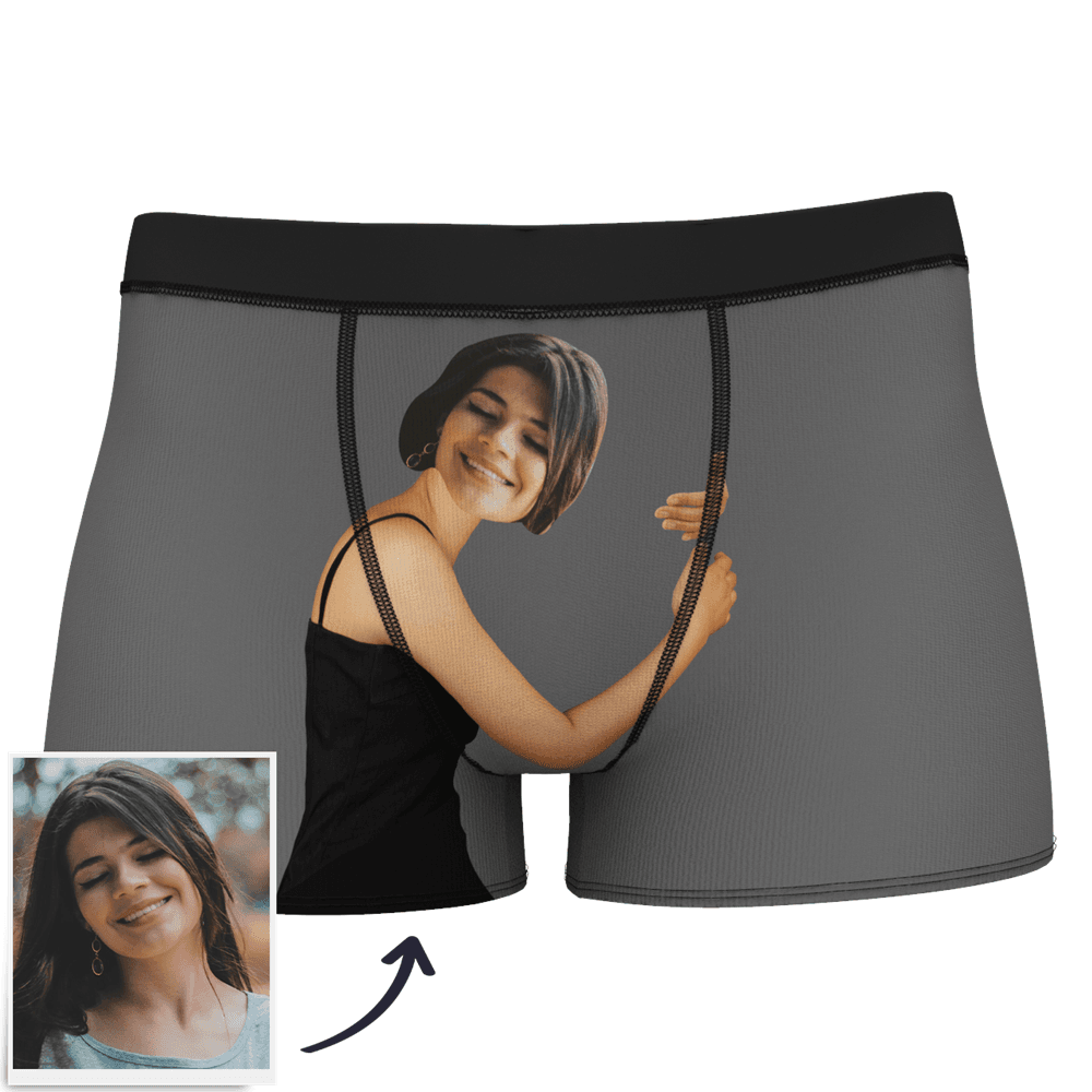 Custom Photo Man Boxer Shorts On Body Tan-Skin - MyPhotoSocks