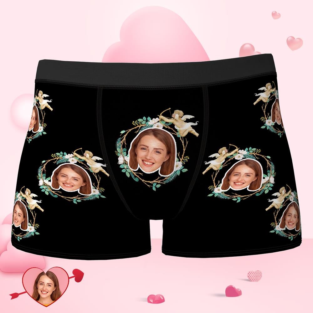 Custom Face Boxer Cupid's love Valentine's Day Gifts-MyPhotoSocks