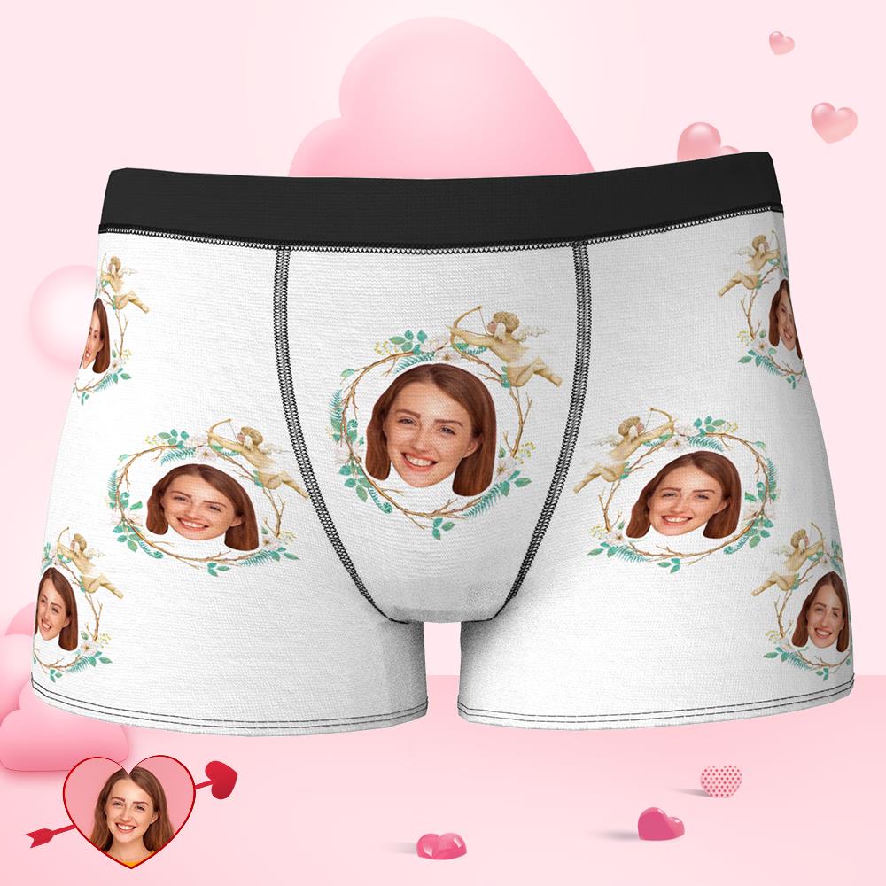 Custom Face Boxer Cupid's love Valentine's Day Gifts-MyPhotoSocks