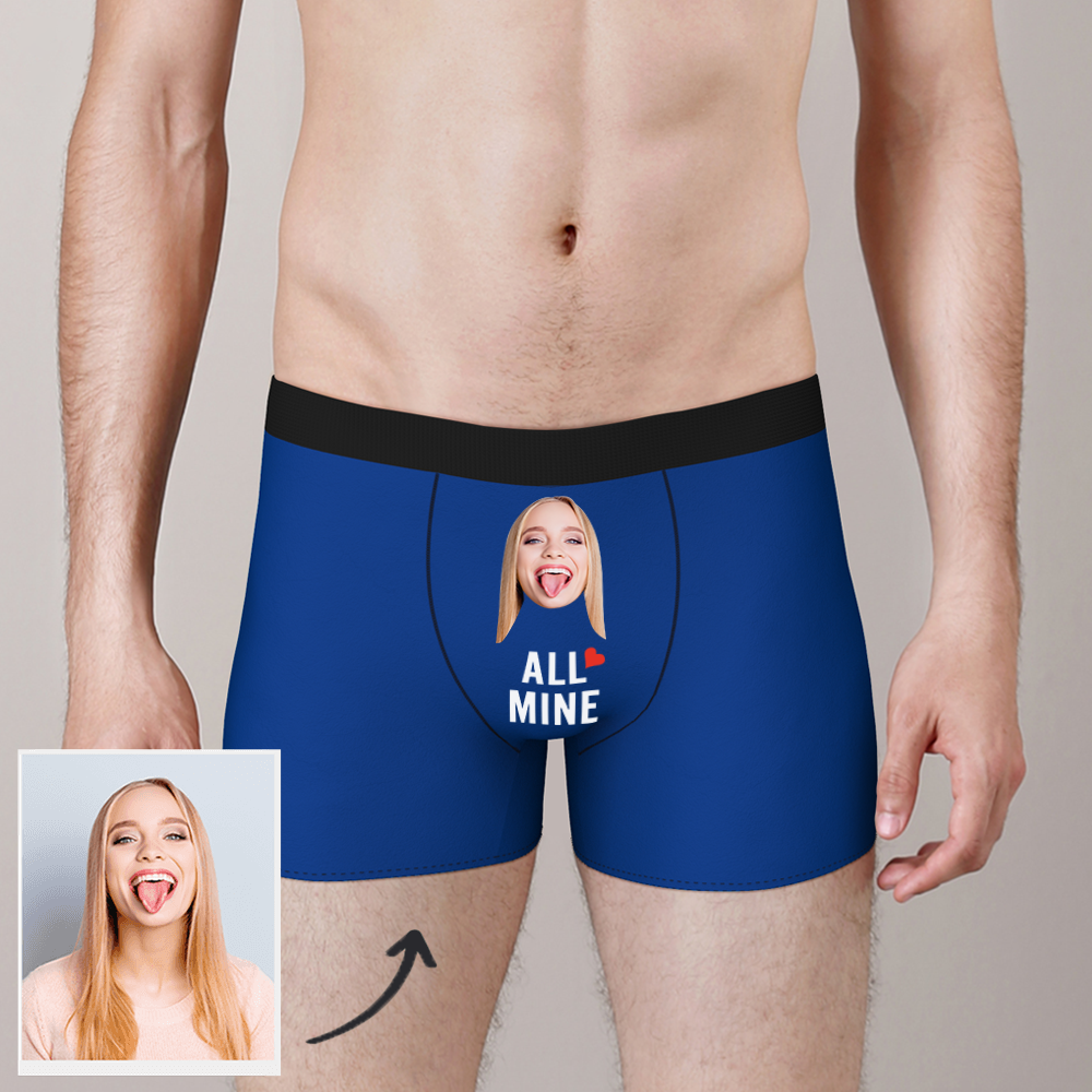 Custom Photo Man Boxer Shorts All Mine - MyPhotoSocks