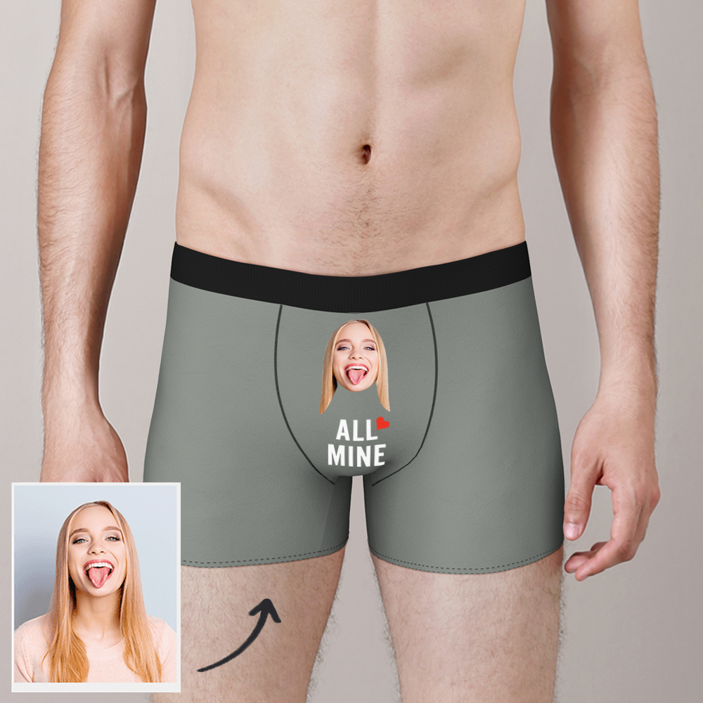 Custom Photo Man Boxer Shorts All Mine - MyPhotoSocks