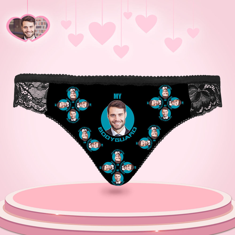 Custom Women Lace Panty Face Sexy Panties Women's Underwear - My Bodyguard-MyPhotoSocks