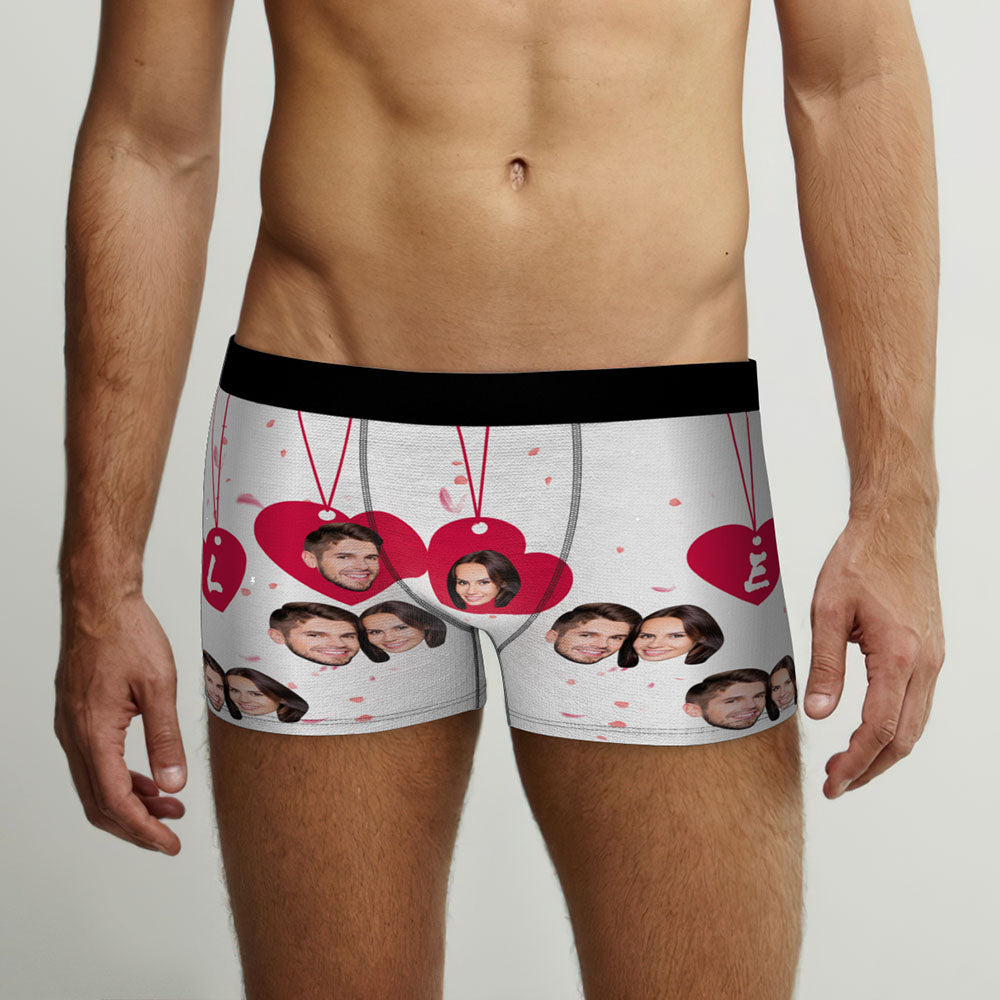 Custom Face Love Boxer Personalized Valentine's Day Gifts-MyPhotoSocks