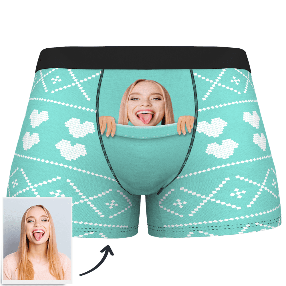 Custom Photo Man Boxer Knitting Style - MyPhotoSocks