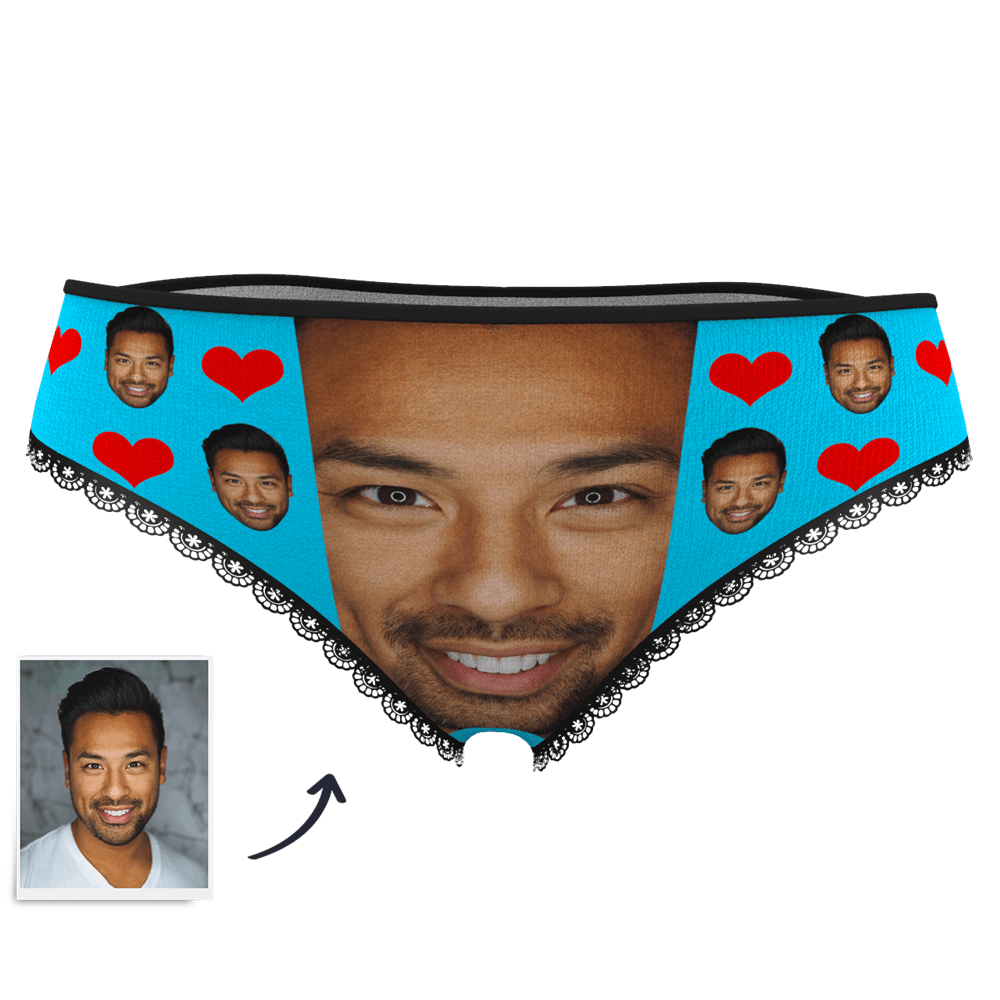 Custom Face Panties Love Heart - MyPhotoSocks