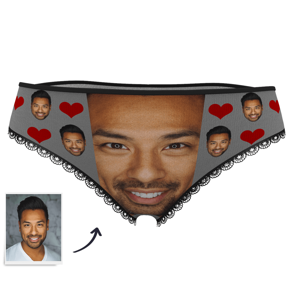 Custom Face Panties Love Heart - MyPhotoSocks