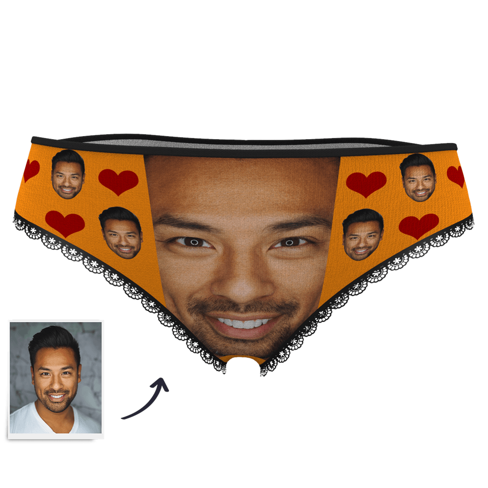 Custom Face Panties Love Heart - MyPhotoSocks