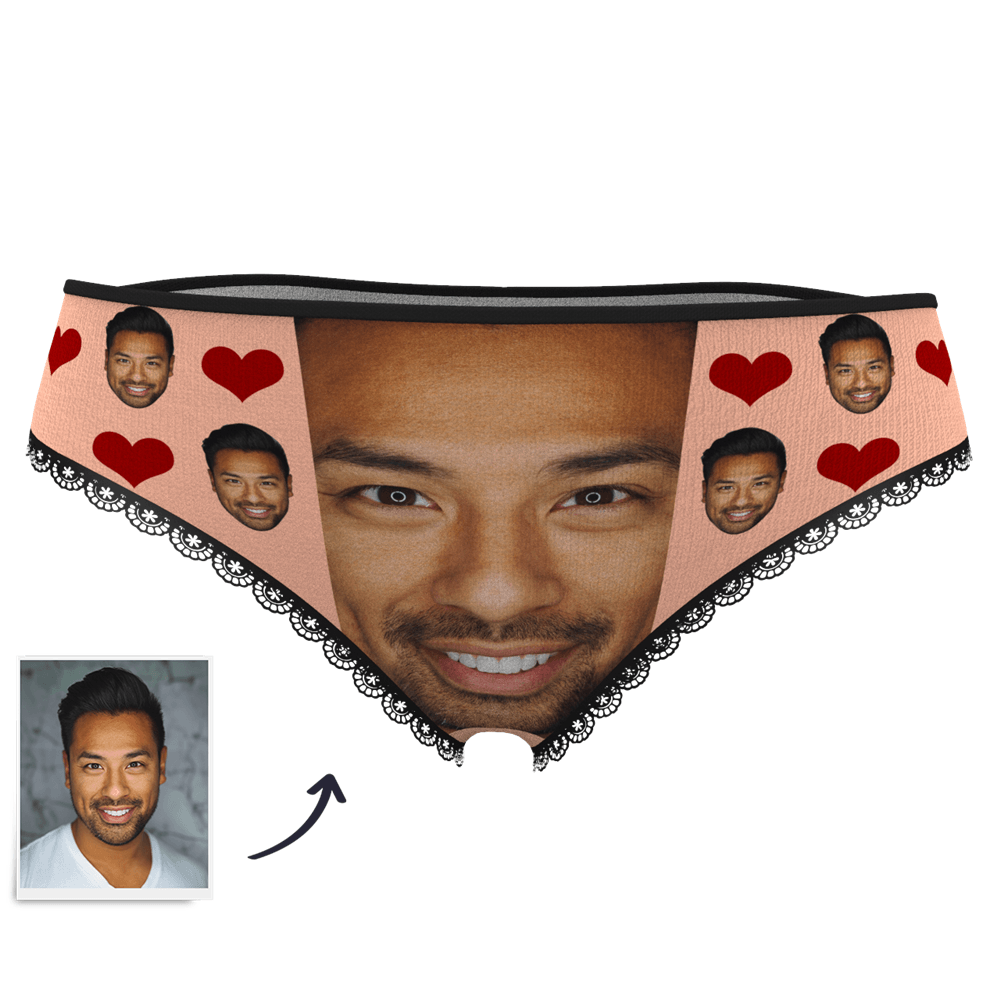 Custom Face Panties Love Heart - MyPhotoSocks