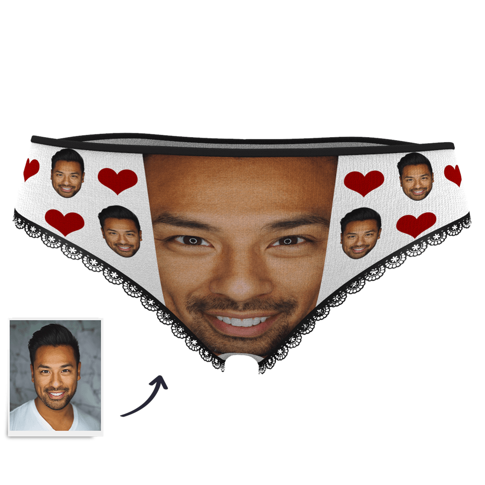 Custom Face Panties Love Heart - MyPhotoSocks