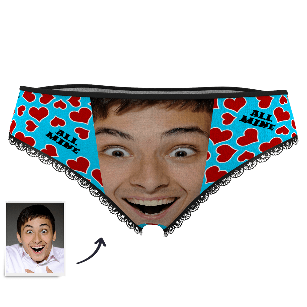 Custom Face Panties All Mine Heart - MyPhotoSocks