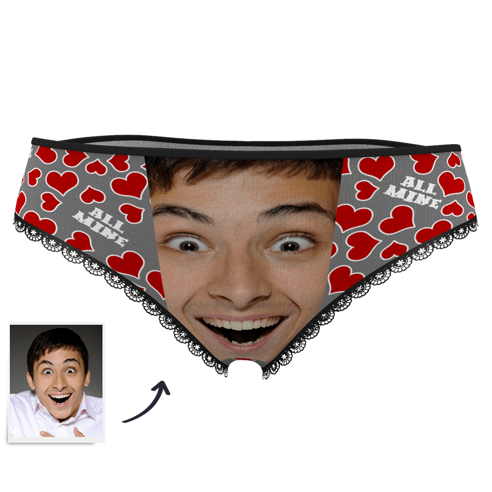 Custom Face Panties All Mine Heart - MyPhotoSocks