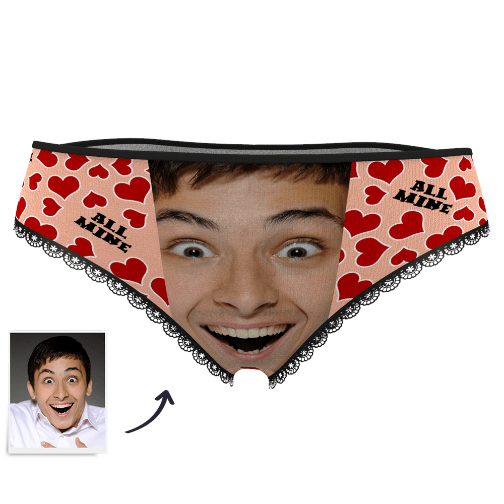 Custom Face Panties All Mine Heart - MyPhotoSocks