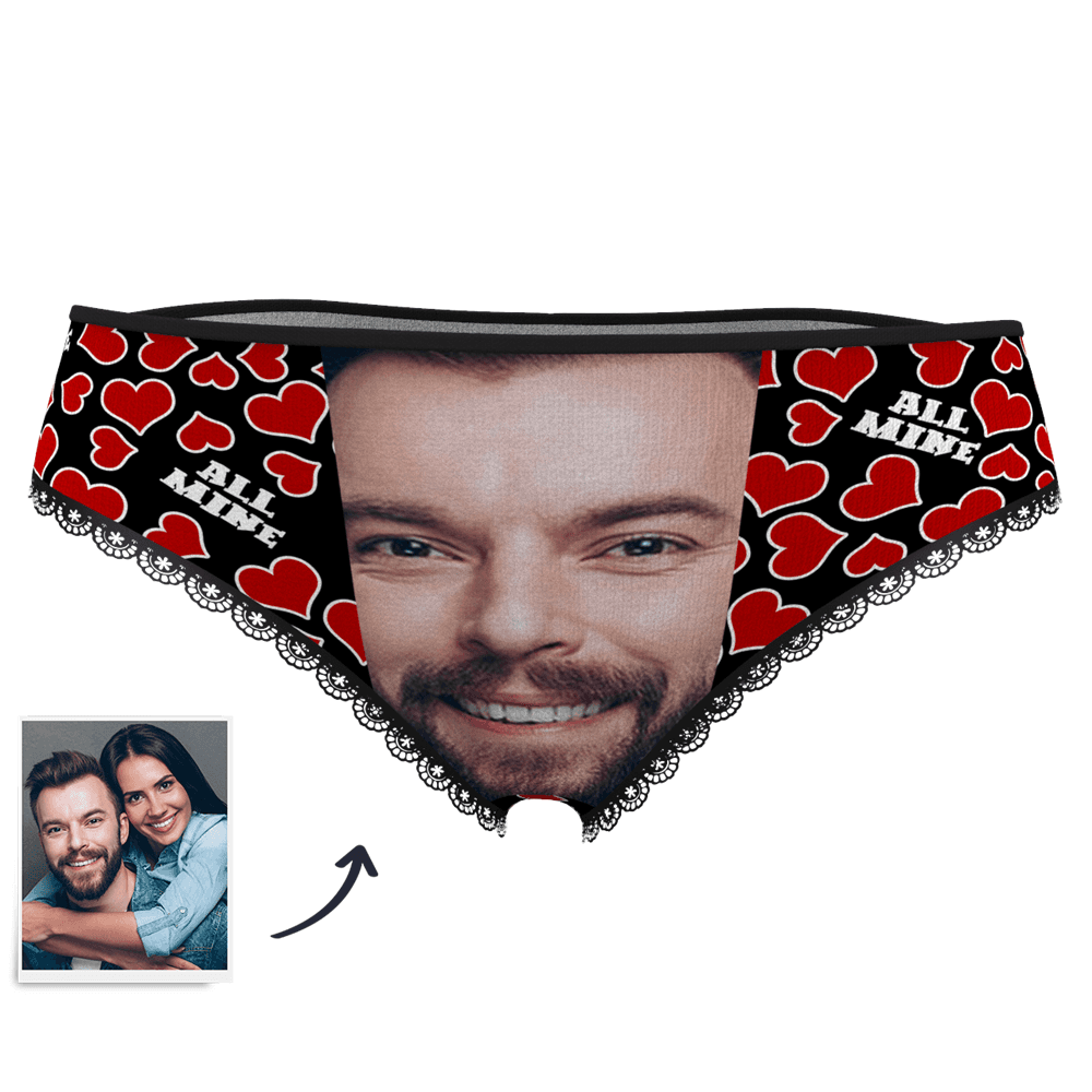 Custom Face Panties All Mine Heart - MyPhotoSocks