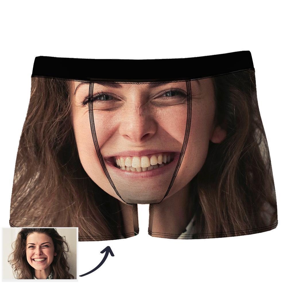 Custom Face Man Boxer Seamless Overall View - MyPhotoSocks