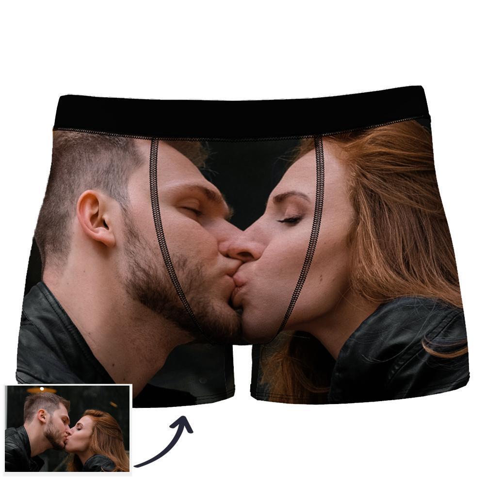 Custom Face Man Boxer Seamless Overall View - MyPhotoSocks