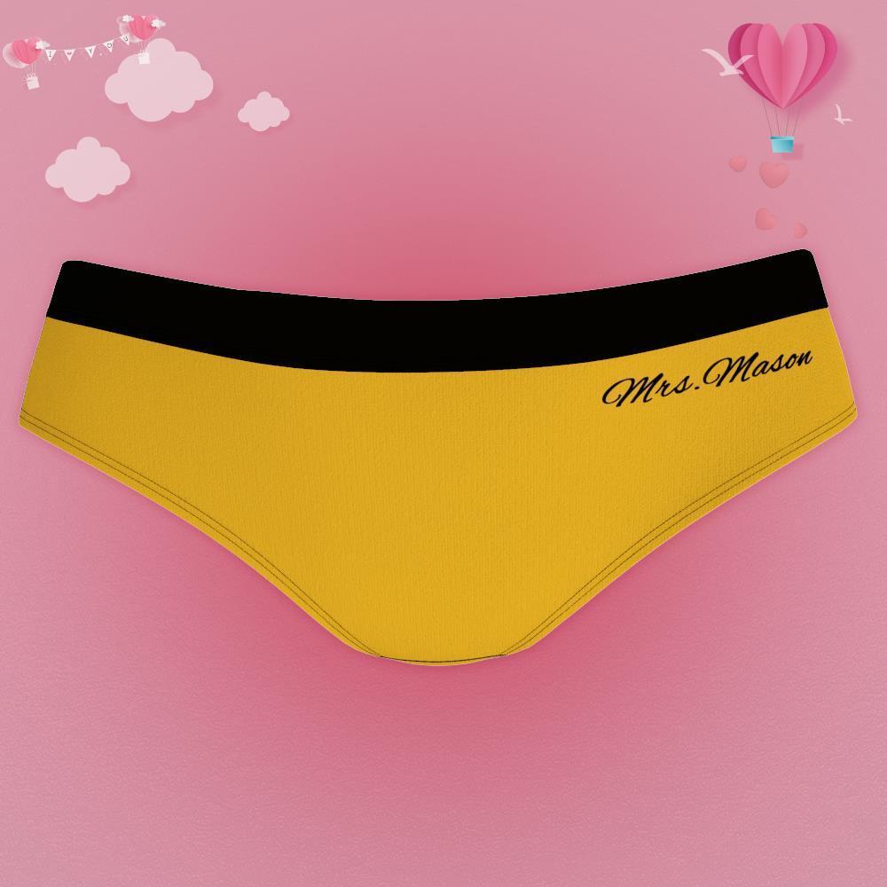Custom Name Underwear,Personalized "Cum Dumpste" Panty Women's Gifts for Girlfriend-MyPhotoSocks