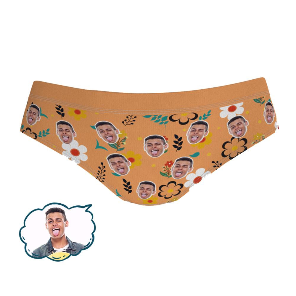 Custom Face Women Panties Funny Rose Underwear-MyPhotoSocks