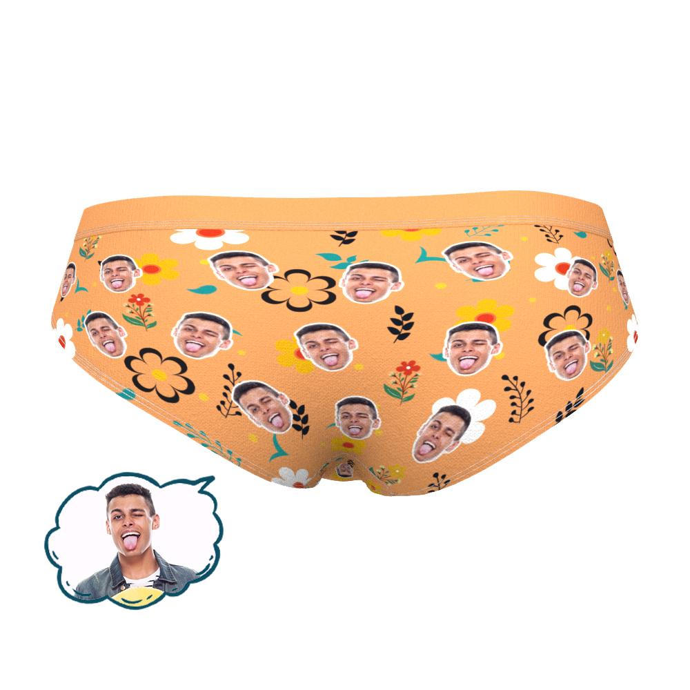 Custom Face Women Panties Funny Rose Underwear-MyPhotoSocks