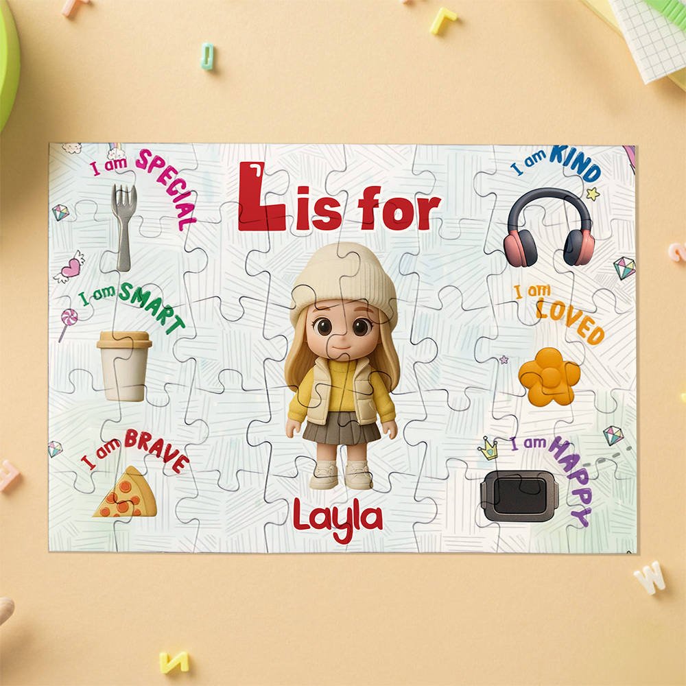 Jigsaw Puzzle Personalized Gift for Kids Trendy 2024 New 2024 Personalized Puzzle for Kid Christmas Gift