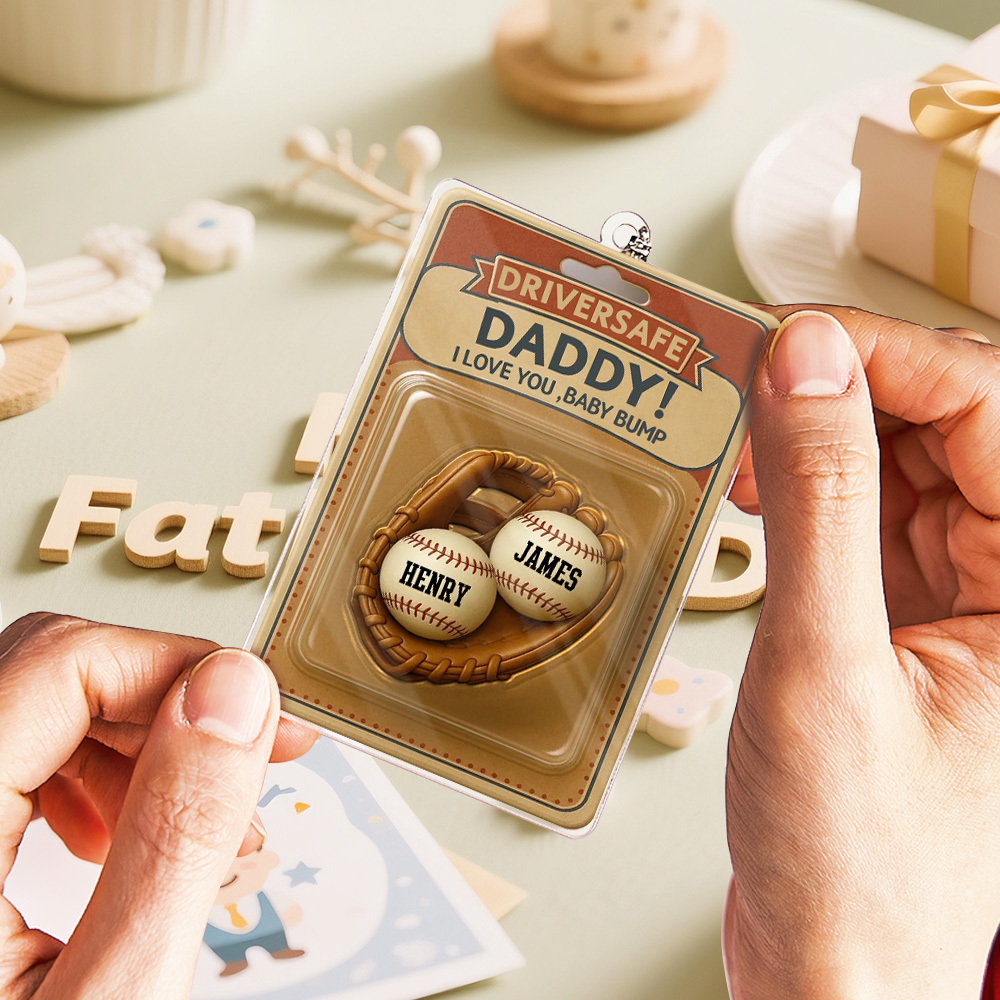 Father's Day Gift Custom Photo Rear View Drive Safe I Love You - Personalized Photo Rear View Mirror Accessory