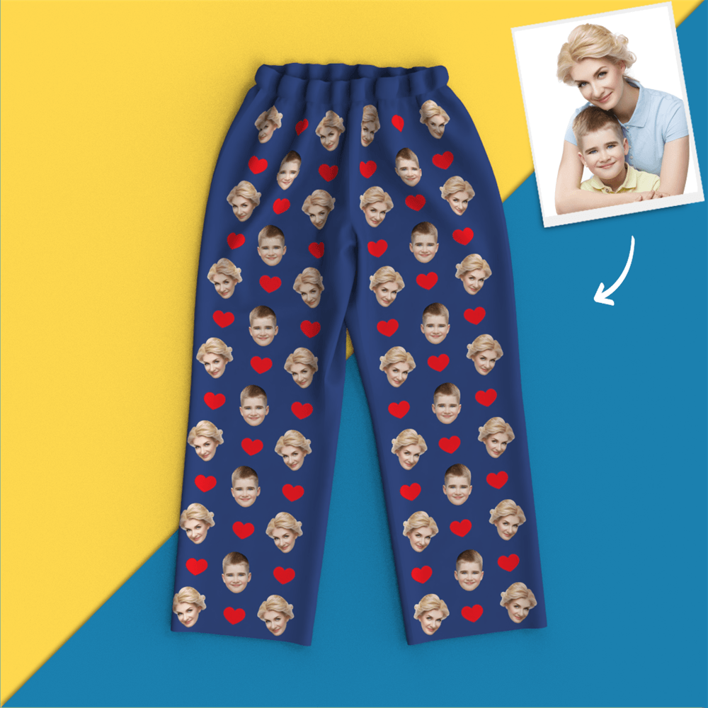 Custom Face Pajamas - Heart - MyPhotoSocks