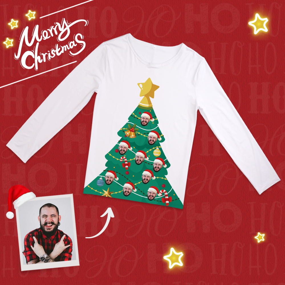 Custom Christmas Tree Pajamas Suit