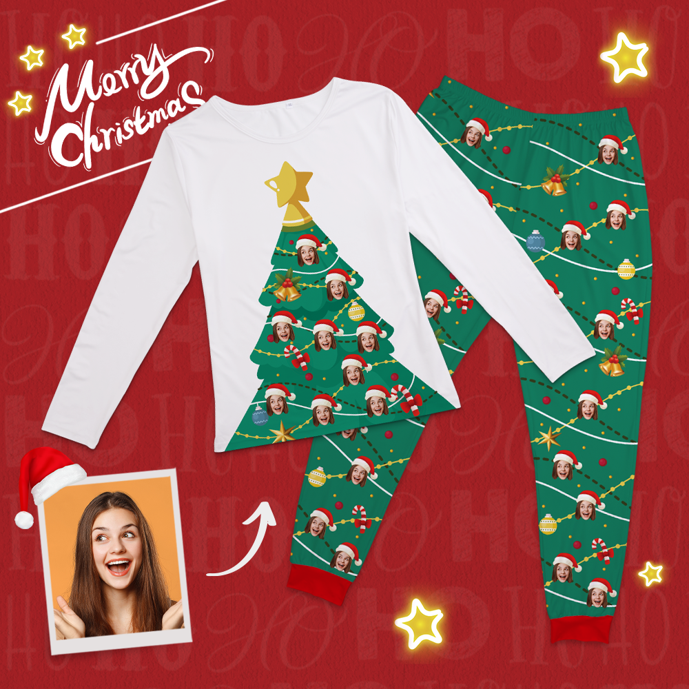 Custom Christmas Tree Pajamas Suit