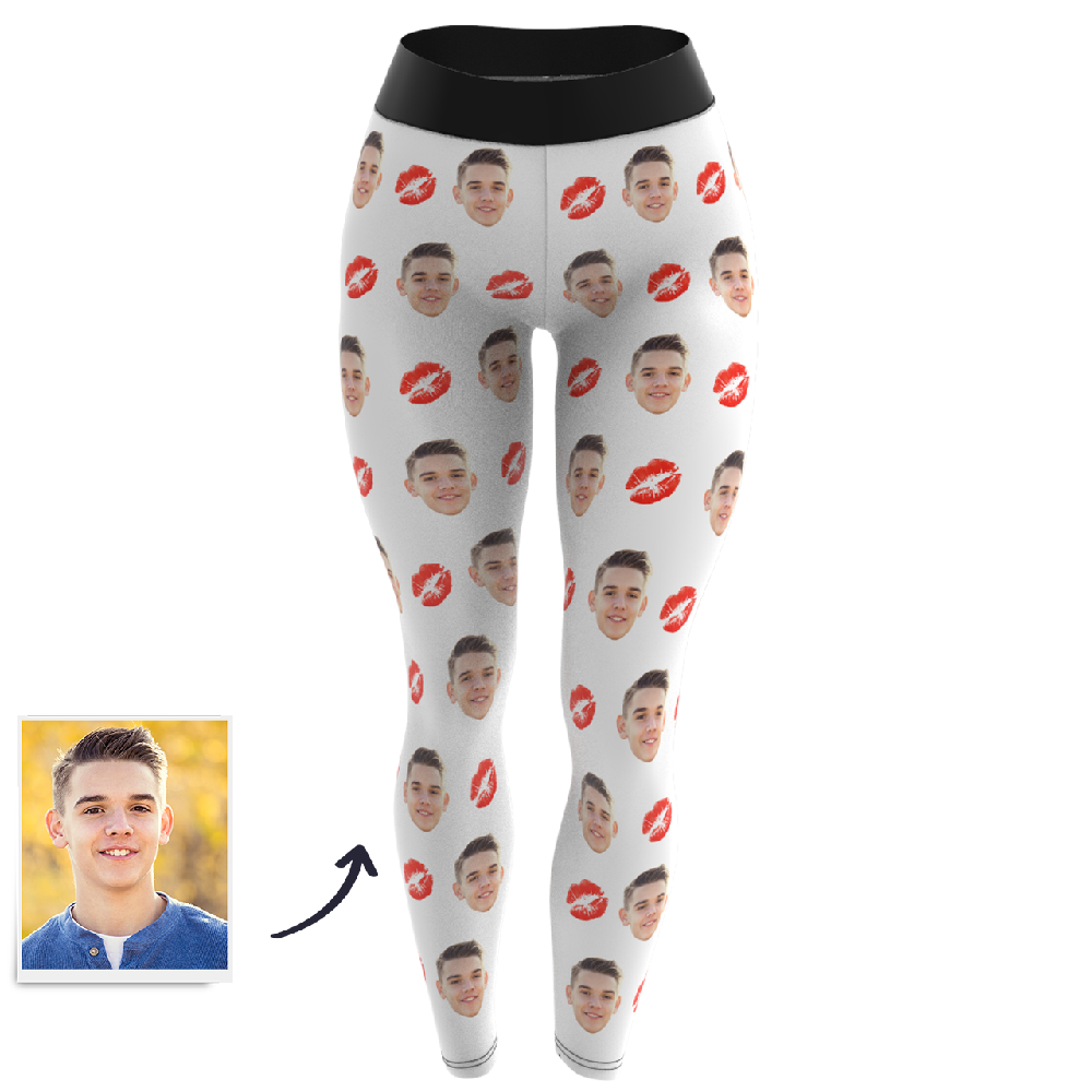 Custom Face Leggings - Kiss-MyPhotoSocks