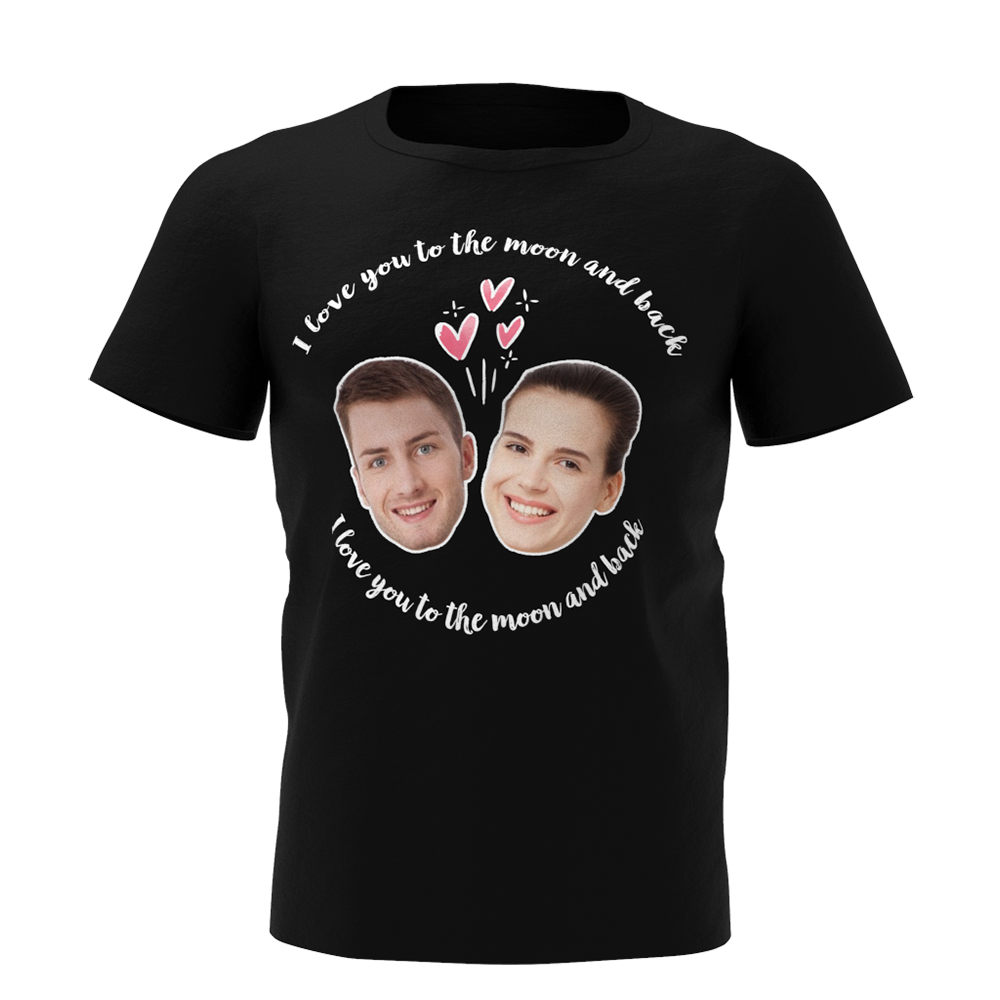 Custom Photo Love Man T-shirt - MyPhotoSocks