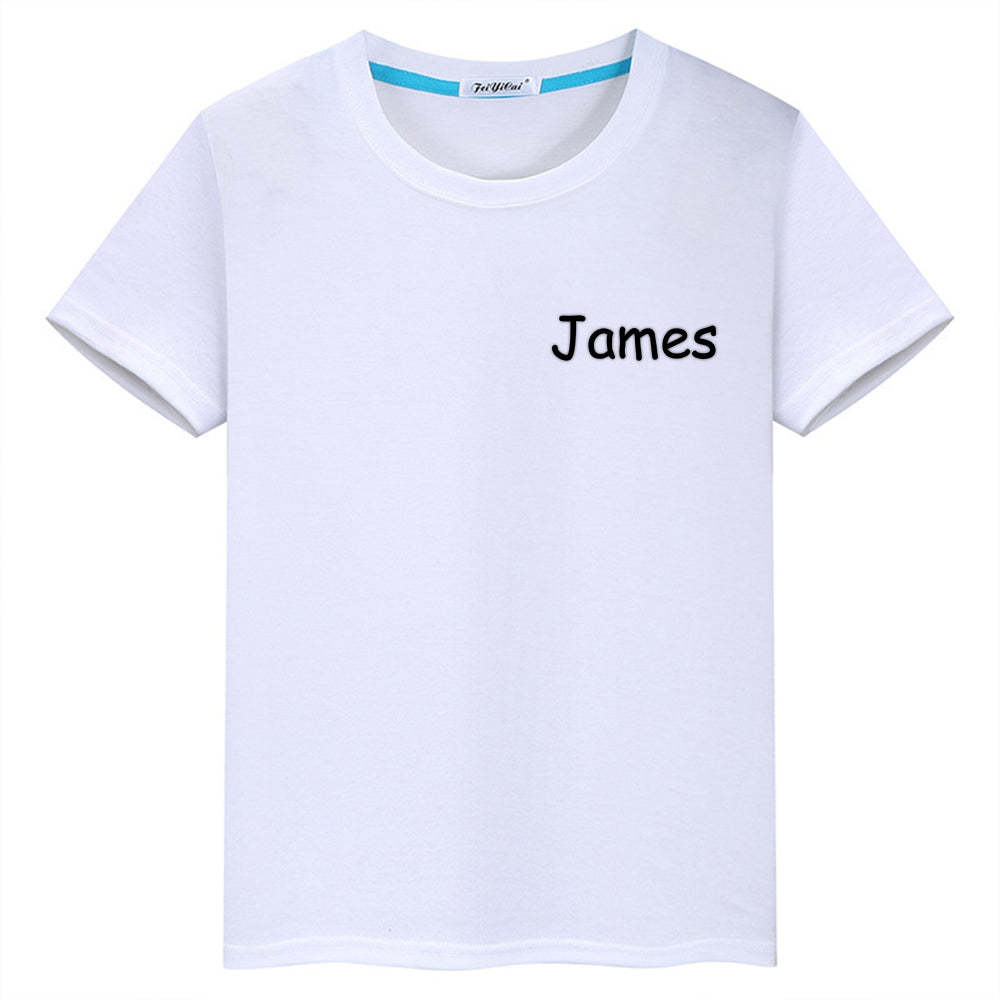 Personalized T-Shirt with Embroidered Name Gift for Kids - MyPhotoSocks