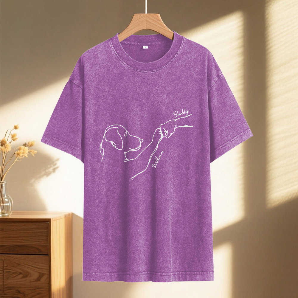 Custom Pet Name Mash T-Shirt Personalized Multicolor Dad Funny Shirt Gift