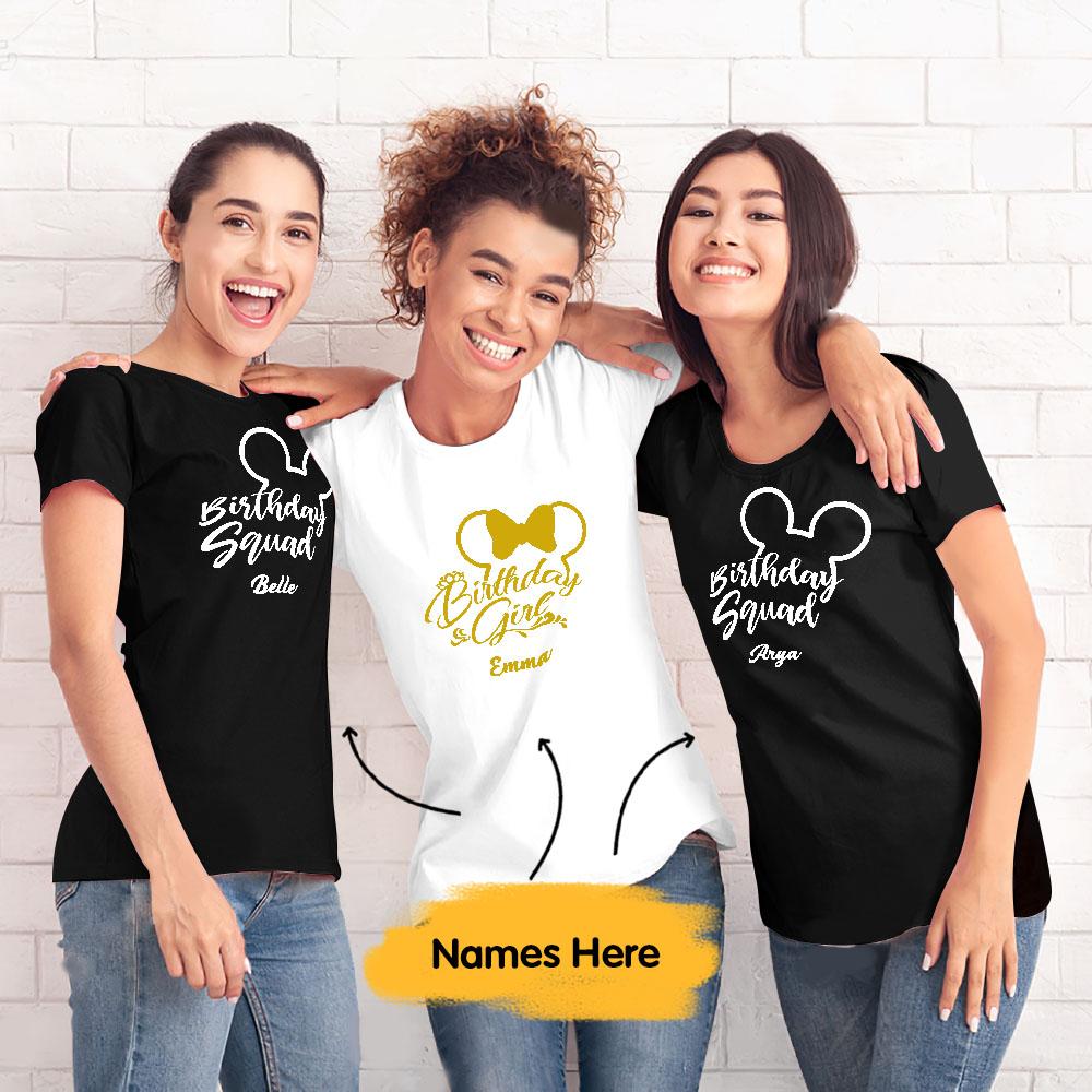 Custom Birthday Squad Shirt, Custom Mickey Birthday Squad Shirt, Best Squad Birthday Shirt Ideas