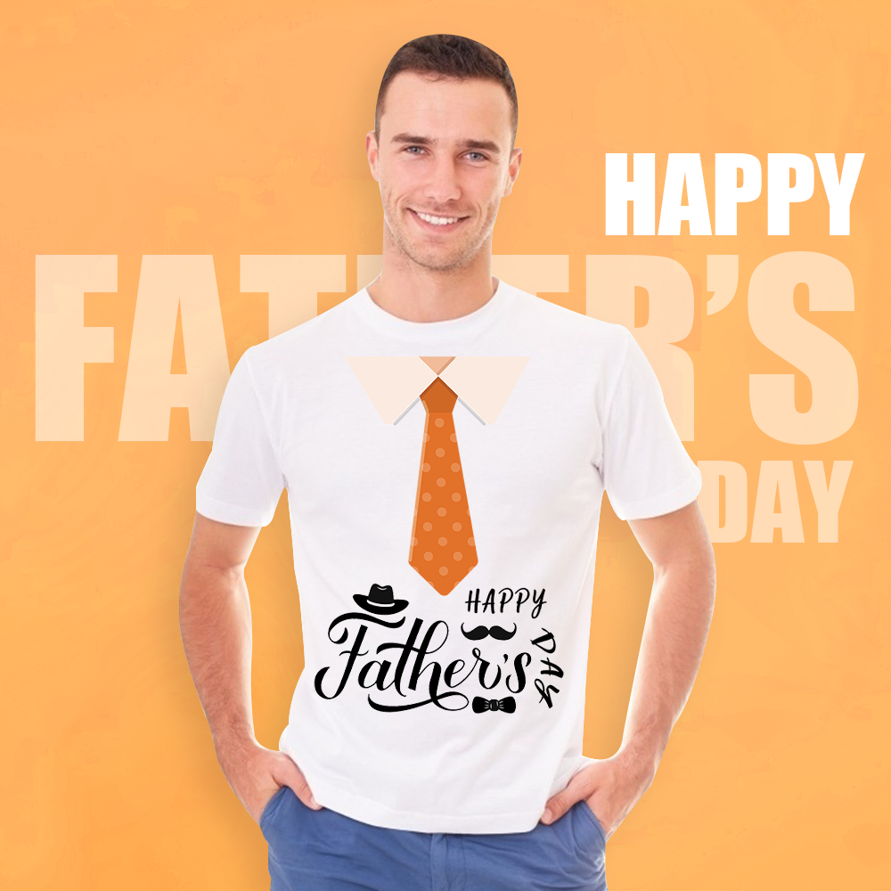 Custom Photo T-shirt NO.1 Dad Father's Day Gift-MyPhotoSocks