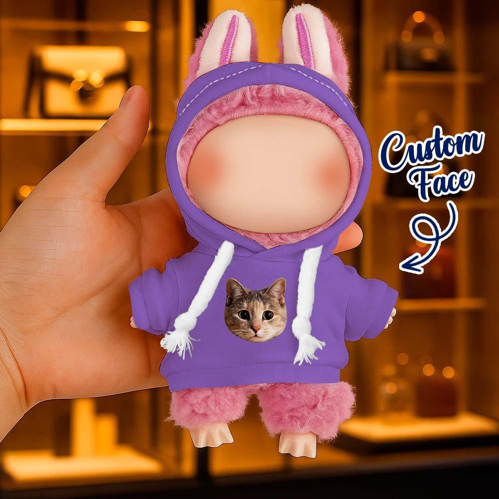 Personalized Hoodie For Labu Custom Photo 17cm Labu Doll Hoodies Fits Gen 1/2/3 (Doll Not Included)