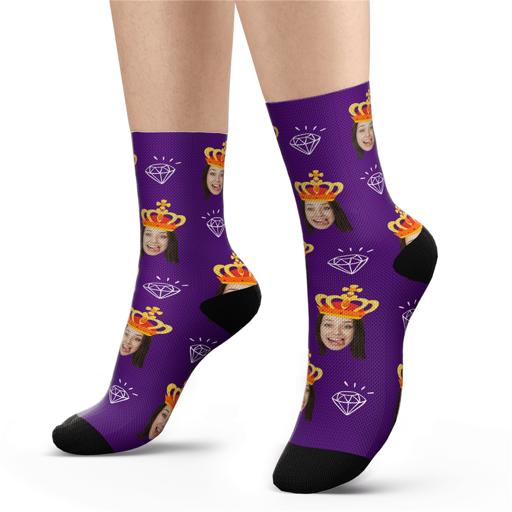 Custom Queen Photo Socks - MyPhotoSocks
