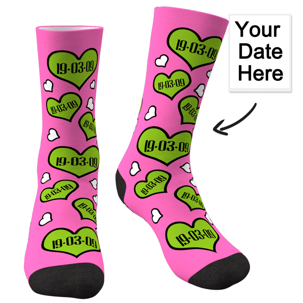 Custom Anniversary Socks - MyPhotoSocks