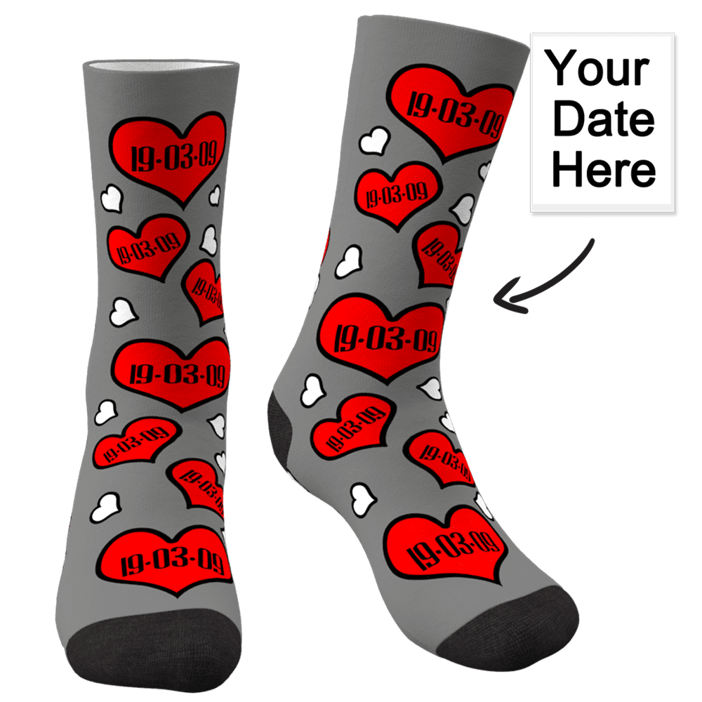 Custom Anniversary Socks - MyPhotoSocks