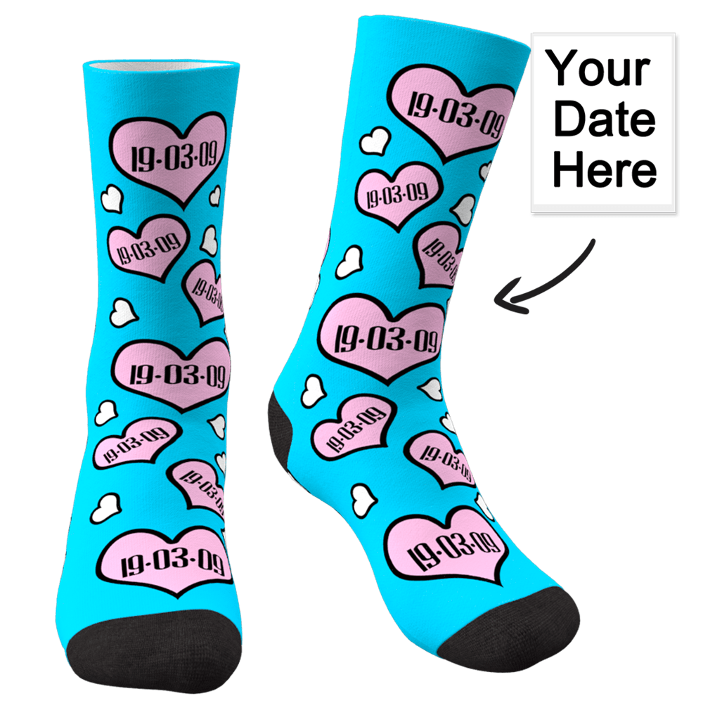 Custom Anniversary Socks - MyPhotoSocks