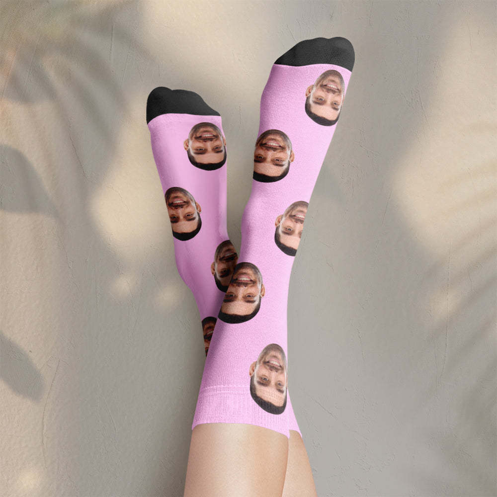 Custom Photo Socks CWZ001 - Grey