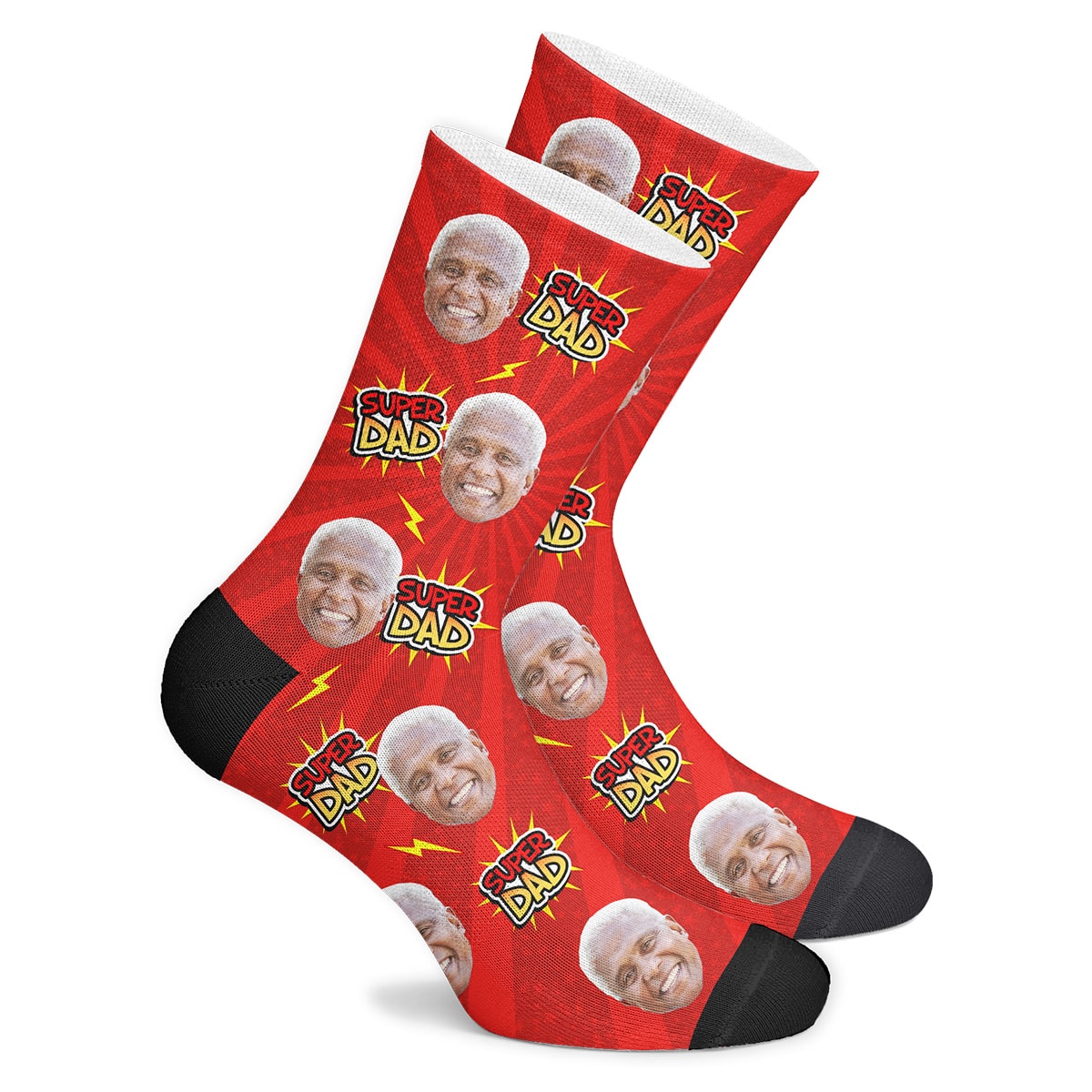 Custom Super Dad Socks-MyPhotoSocks