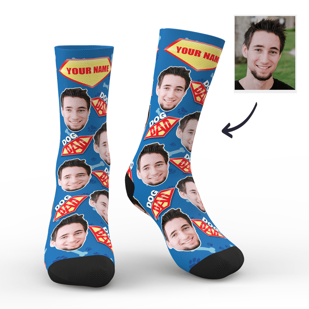 Custom Dog Dad Socks - MyPhotoSocks