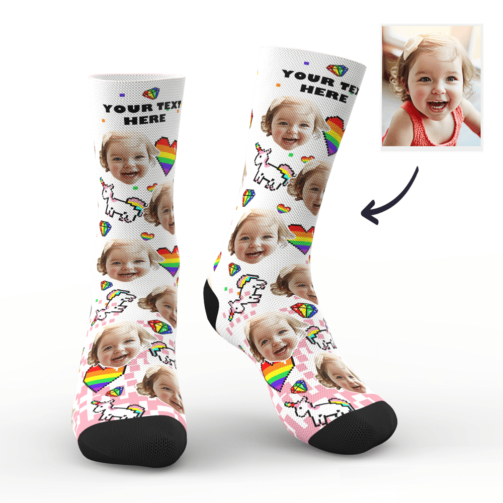 Custom Pride Socks (Pride Pixel) - MyPhotoSocks