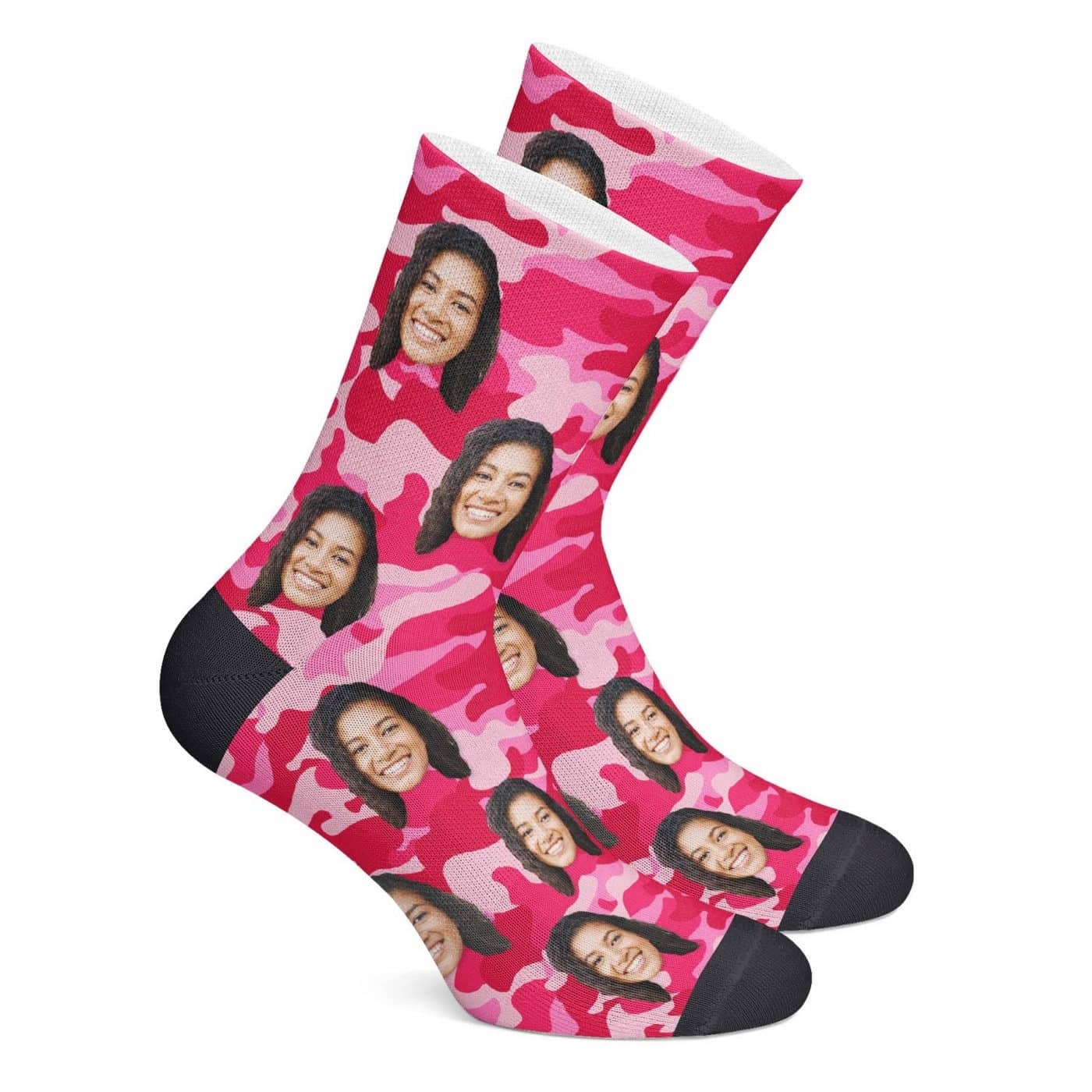Custom Camo Socks (Pink) - MyPhotoSocks