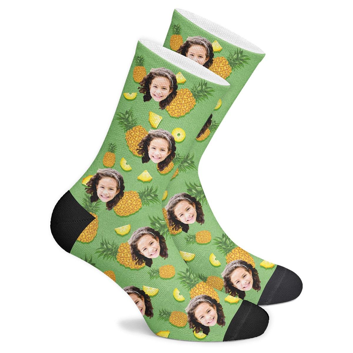 Custom Pineapple Socks - MyPhotoSocks