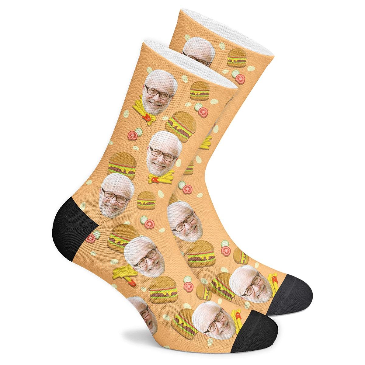 Custom Burger Socks - MyPhotoSocks