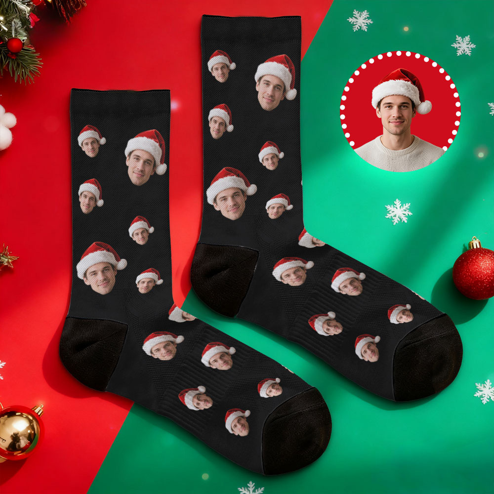 Custom Face Socks Breathable Add Pictures Colorful Photo Socks Gifts